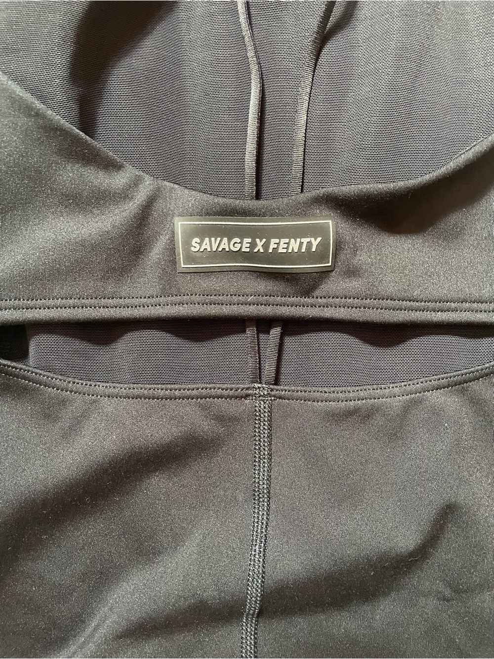 Savage X Fenty Black Sculpting One-Piece Jumpsuit - Picture 3 of 15